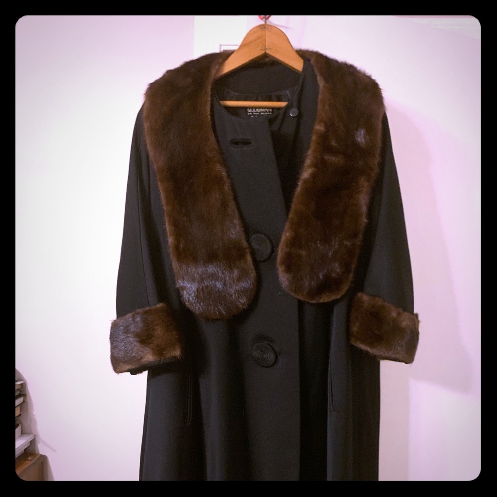 Winter coat with mink BERGDORF GOODMAN of NY